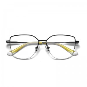 RUISEN’S Stylish Multi-Color Temple Metal Eyeglasses 3028