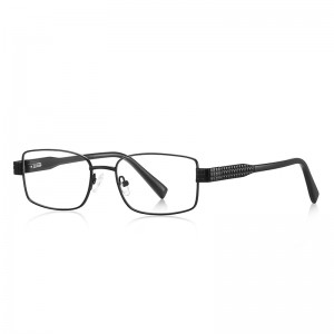 RUISEN’S Minimalist Office Rectangle Metal Eyeglasses 3063