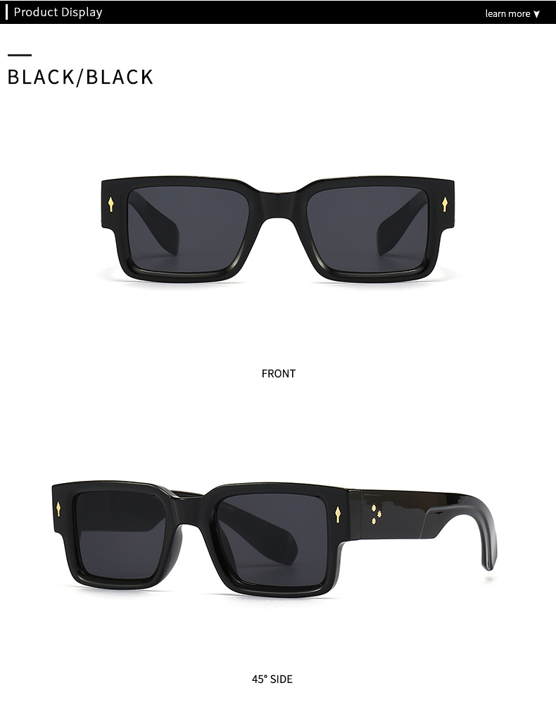 RUISEN'S  Fashion Classic Square Frame UV400 Protective Sunglasses  6035-6