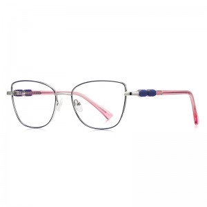 RUISEN’S Tortoise Pattern Splicing Temple Eyeglasses 3188