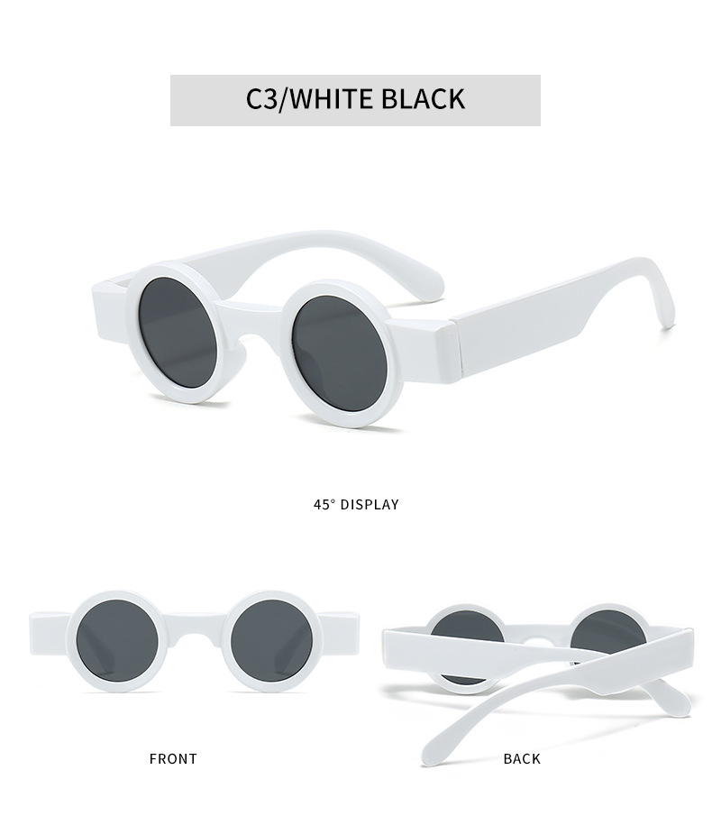 RUISEN'S  Fashion retro Circular personality uv400 eye protection sunglasses  