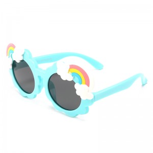 RUISEN’S Kids Cute Rainbow Sunglasses