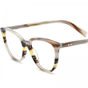 RUISEN'S Custom Patchwork Cat's Eye Plate Brille 19259