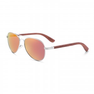 Kacamata UV400 Kayu Tanpa Bingkai Fashion Baru RUISEN RS-1705