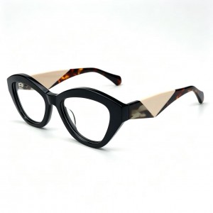 RUISEN’S Three-Segment Triangle Spliced Cat Eye Frames VG6025AF