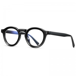 RUISEN’S Retro Thick Core Insert CP Frame Round Eyeglasses 2090
