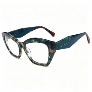RUISEN’S Floral Spliced Cat Eye Acetate Frames VG6023AF