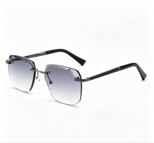 RUISEN’S Rimless Cut-Edge Sunglasses, UV400 Protection  25616