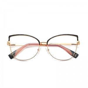 RUISEN’S Contrast Arm Feminine Cat Eye Eyeglasses 3024