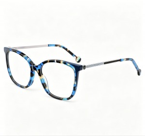 RUISEN’S Acetate optical frames with glitter metal temple details 8005