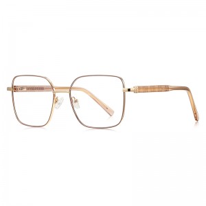 RUISEN’S Ultra Slim Wire Rounded Square Metal Eyeglasses 3190