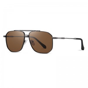 RUISEN’S Men’s Square Metal Polarized Sunglasses JS8538
