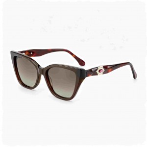 RUISEN’S  Vintage Oversized Cateye UV Protection Luxury Fashion Sunglasses ATG1011