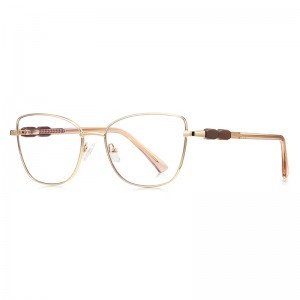 RUISEN’S Tortoise Pattern Splicing Temple Eyeglasses 3188