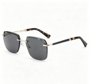 RUISEN’S Rimless Cut-Edge Sunglasses, UV400 Protection  25616