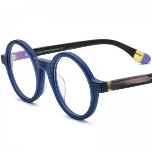 RUISEN’S Custom Round Frosted Plate Eyeglass Frames 19270