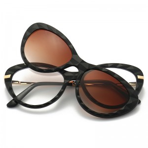 RUISENS’S Cat Eye TR Outdoor Clip Sunglasses 2352A