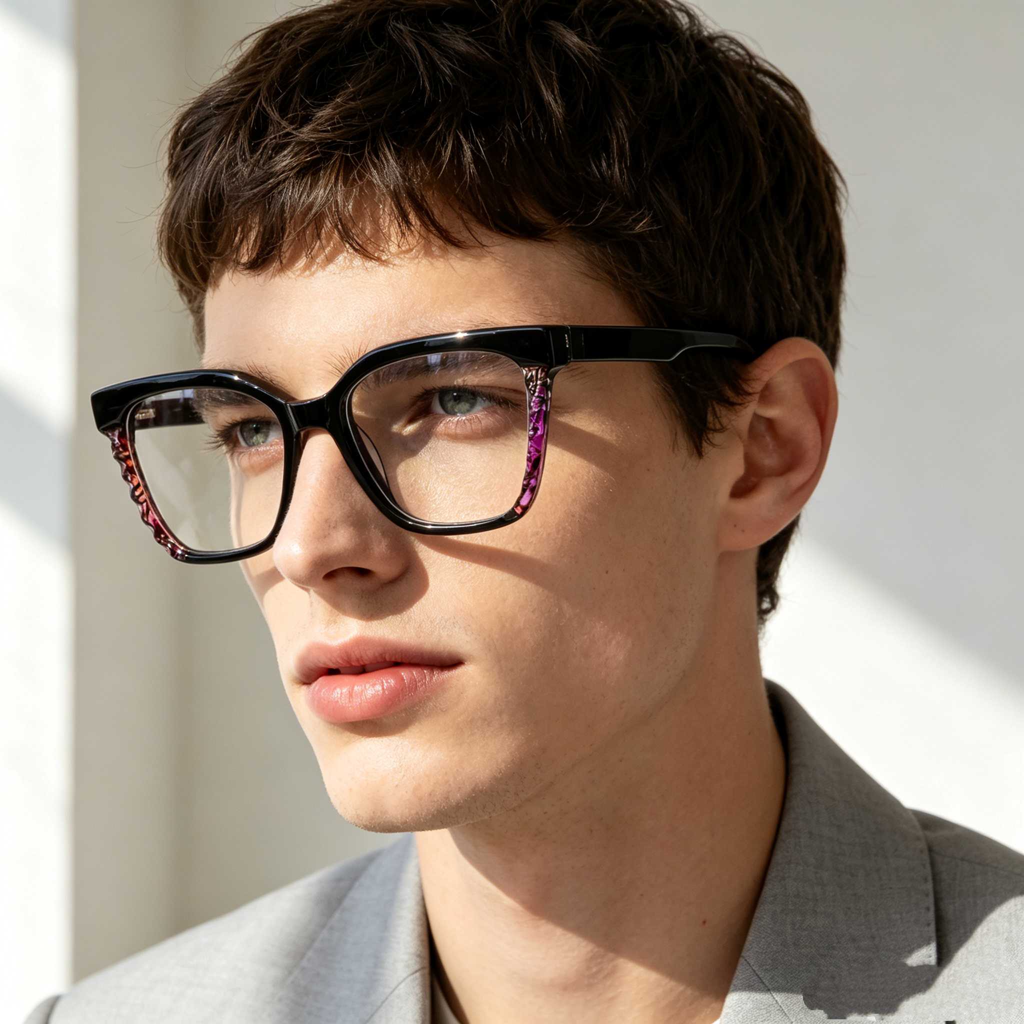 RUISEN'S Wavy Inlay Cat Eye Optical Eyewear FP2265