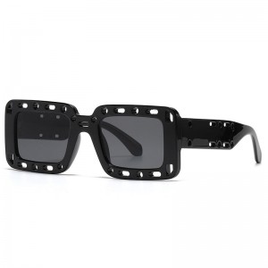 RUISEN'S Fashion Retro Box Hollow UV400 Eye Protection משקפי שמש 423