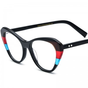 RUISEN'S Custom Cat's Eye Plate Eyeglass Frames 19255