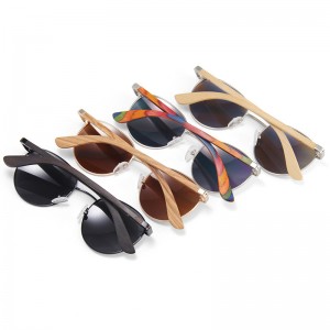 Kacamata UV400 Kayu Tanpa Bingkai Fashion Baru RUISEN RS-1709