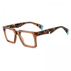 RUISEN’S New Style Leopard Box Candy Color Acetate Glasses Frame RD25005