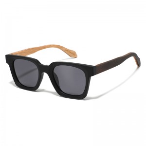 RUISEN’S New Fashion Classic Square Wooden Sunglasses Polarized & Retro Style 1592