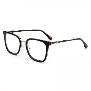 RUISEN’S Spring New Metal-Acetate Optical Glasses Oversized Trendy Frames	WPK8204