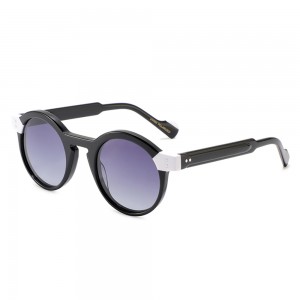 RUISEN’S 2025 European Acetate Sunglasses Retro Round Frames 8622