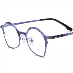 RUISEN’S Colorful Cat Eye Ultra-Light Pure Titanium Optical Frames Myopia Glasses 185937