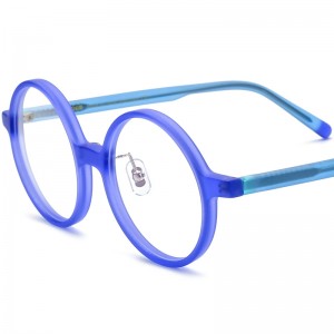 RUISEN’S New Multi-Color Mixed Material Oversized Round Matte Acetate Eyeglass Frames Optical Glasses 19265
