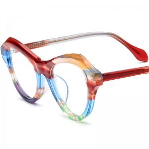 RUISEN’S New Mixed Material Cat Eye Acetate Eyeglass Frames Optical Glasses 19380
