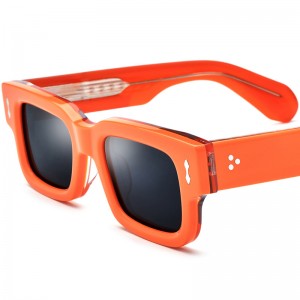 RUISEN’S New Vintage Square Acetate Sunglasses ASCARII T