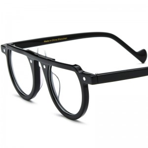 RUISEN’S New Multi-Color Patchwork Round Acetate Eyeglass Frames 19383