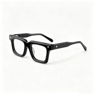 RUISEN’S Multi Triangle Metal Mark Square Eyeglasses VG66309