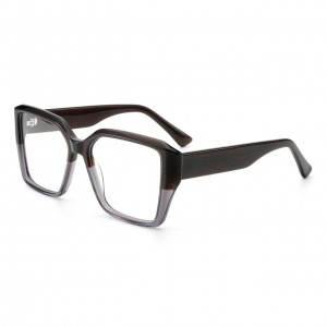 RUISEN’S Bold Square Thick Frame Sunglasses Multi-hued Translucent PC Frames UV400 Fashion Eyewear F2787