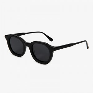 RUISEN’S  Vintage Casual Round Sunglasses Trendy Multi-tone Premium Handcrafted Wood Metal Shades	23SA005