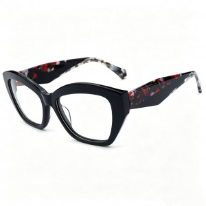 RUISEN’S Floral Spliced Cat Eye Acetate Frames VG6023AF