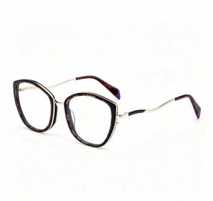 RUISEN’S Chic Cat-eye Glasses With Gold Frames & Pink Tips 8017