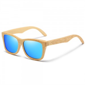 RUISEN’S Retro Wooden Sunglasses for Men and Women 3832
