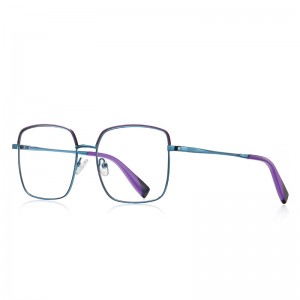 RUISEN’S Color Pop Chic Metal Square Eyeglasses 3027