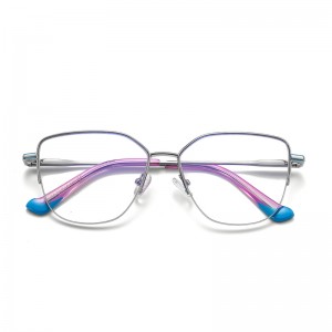 RUISEN’S Stylish Multi-Color Temple Metal Eyeglasses 3028