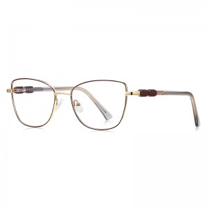 RUISEN’S Tortoise Pattern Splicing Temple Eyeglasses 3188