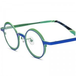 RUISEN’S Retro Round Pure Titanium Glasses Frames | Multi-Color Ultra-Light Unisex Eyewear 185774