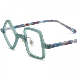 RUISEN’S Mixed Material Round Acetate Titanium Eyeglass Frames Optical Glasses 19387