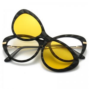 RUISENS’S Cat Eye TR Outdoor Clip Sunglasses 2352A