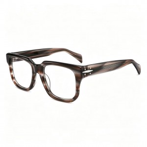 RUISEN’S Textured Vintage Oversized Square Acetate Eyeglasses VG5017