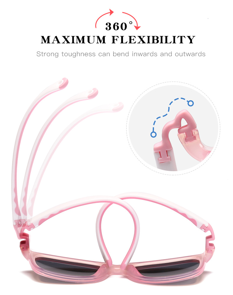 RUISEN'S UV Protection Kids Sunglasses are Comfortable and Soft NP0809