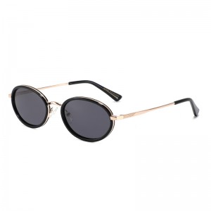 RUISEN’S Vintage Thin Metal Oval Sunglasses Multi Color Gradient Lens UV400 Protection Lightweight Travel Driving Shades8959