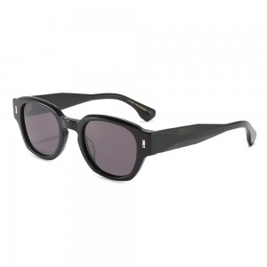 RUISEN’S Vintage Oval Thick Rim Sunglasses Multi Color Gradient Lens UV400 Daily Fashion Eyewear8629
